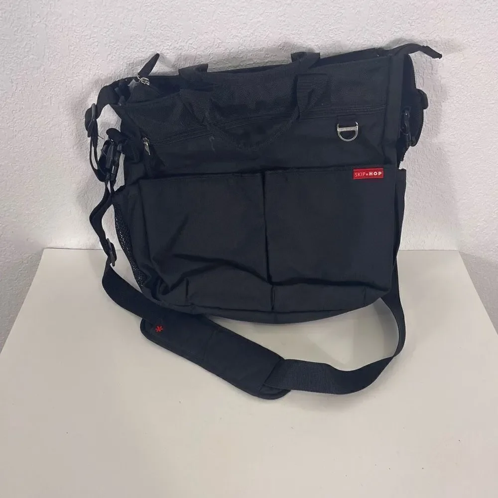 Skip‎ + Hop Black Diaper and Bottle Baby Bag